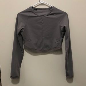 Gymshark x Whitney V1 Grey long sleeve crop
